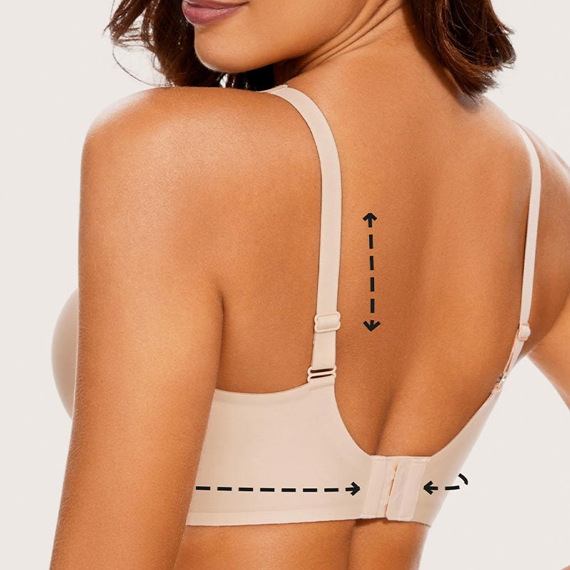 Brasier sin costuras Cómodo, sin alambres y de efecto natural