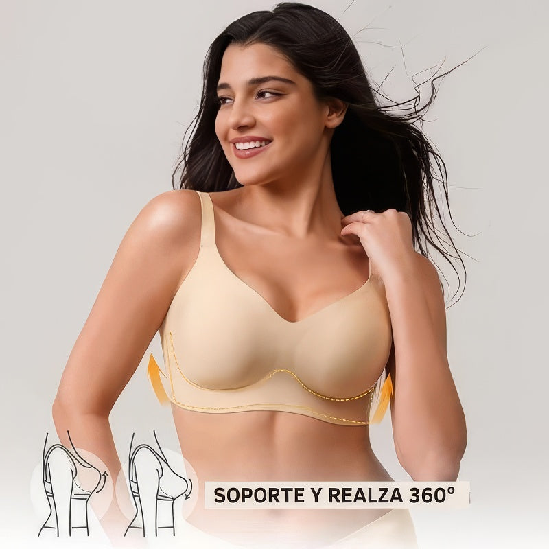Brasier sin costuras Cómodo, sin alambres y de efecto natural