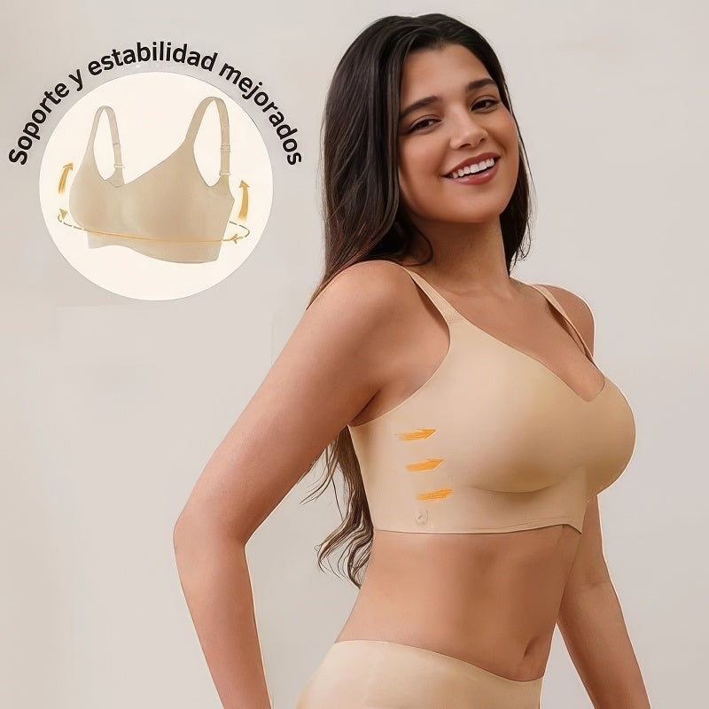 Brasier sin costuras Cómodo, sin alambres y de efecto natural